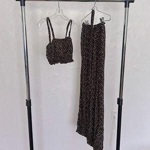 2 Piece Floral Jumpsuit